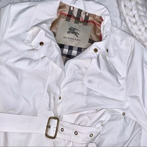 🚫SOLD🚫 BURBERRY Tess White Belted Trench Coat